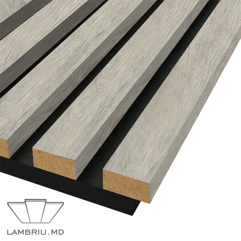 Lamele decorative 16x40 MDF alb 768x768